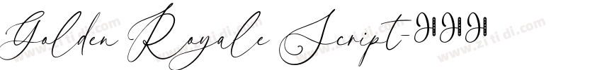 Golden Royale Script字体转换